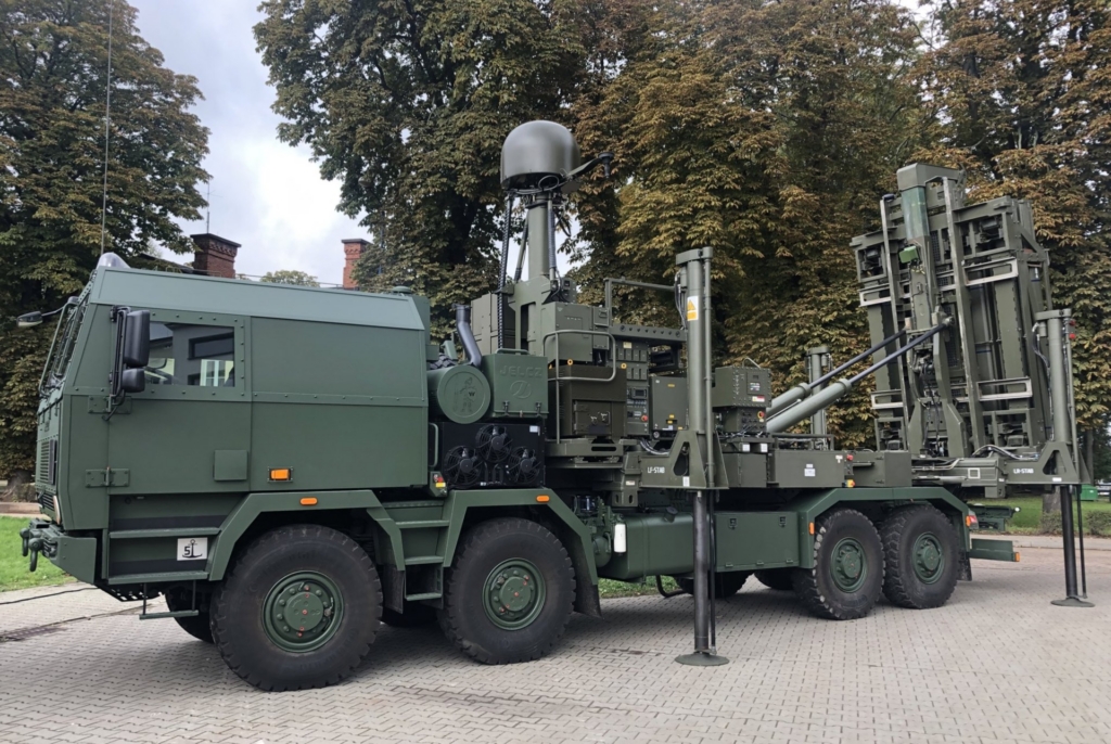 Pictured is an iLauncher on a Jelcz chassis, which forms part of Poland's Small Narew air defence system. Image: Polish Ministry of National Defence (MND)