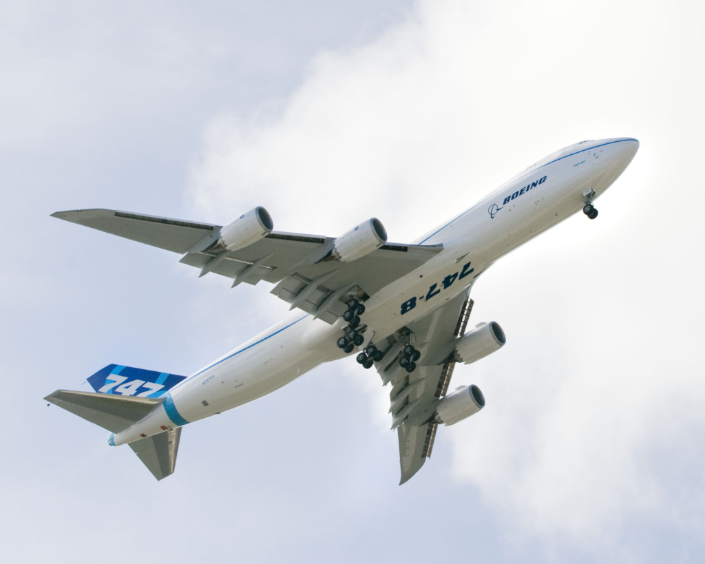747-8F First Flight Take Off, Inflight and Landing K64877-09