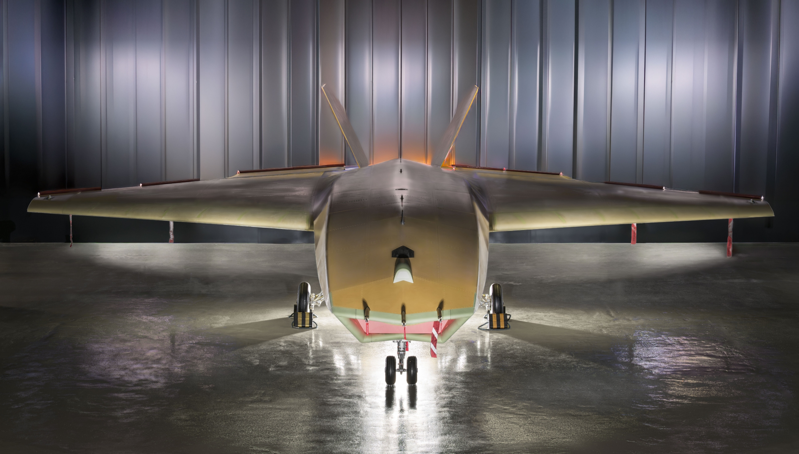 BAE Systems unveiled its first production-standard Brontanax CCA demonstrator during the 2026 Farnborough International Airshow. The platform is expected to completed its maiden flight in 2027. Image: BAE Systems