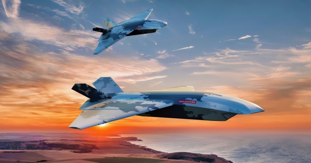 A digital rendering of two Brontanax CCAs in flight. Image: BAE Systems