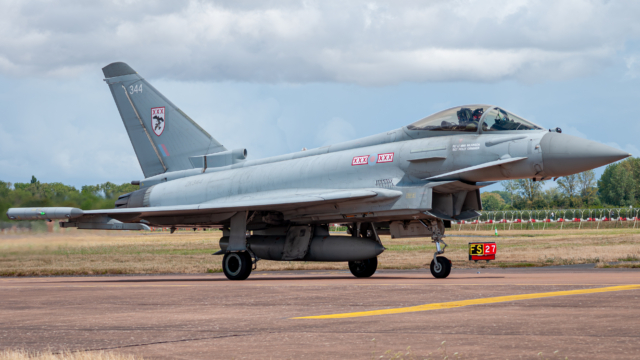 RAF Typhoon at RIAT 2025. Khalem Chapman
