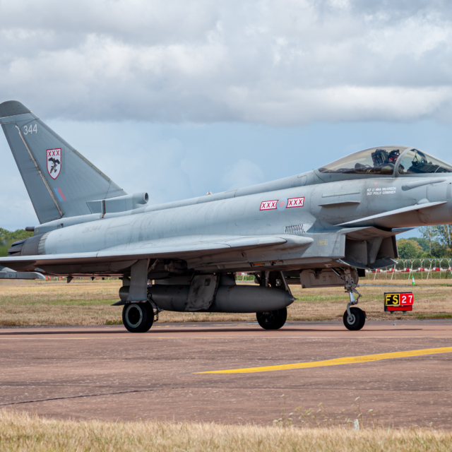 RAF Typhoon at RIAT 2025. Khalem Chapman