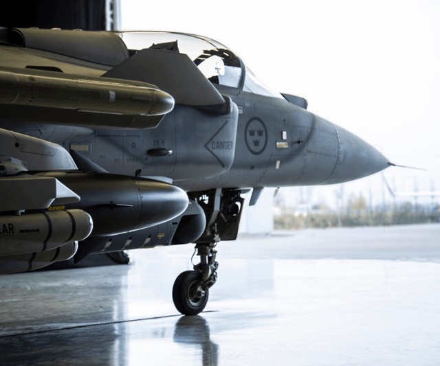 Gripen fighter.