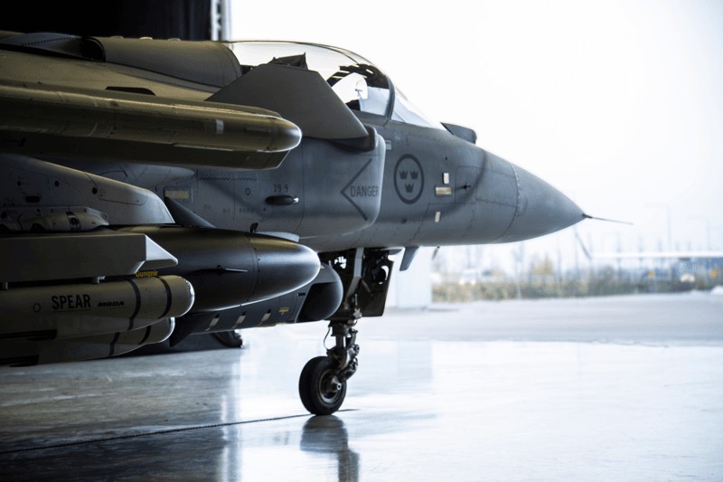 Gripen fighter.