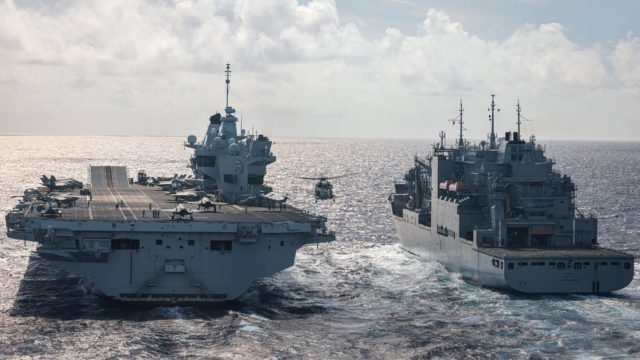 HMS Prince of Wales replenishment