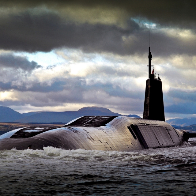 HMS Vengeance returns to HMNB Clyde after completing Operational Sea Training (OST) on 9 July 2007. Image: MOD Crown Copyright/POA(Phot) Tam McDonald