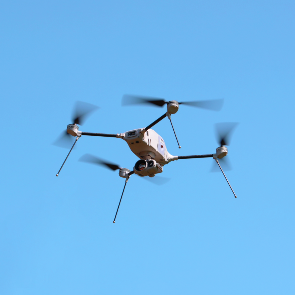 KESTREL quadrotor is a military-grade, all-weather, group 1 small uncrewed aerial system
