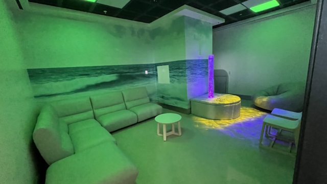 Manchester Airport hi-tech sensory zone in T2
