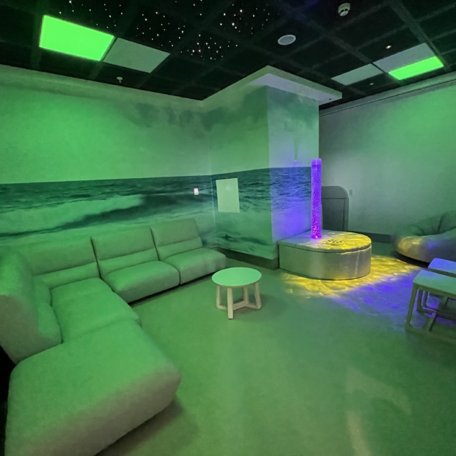 Manchester Airport hi-tech sensory zone in T2