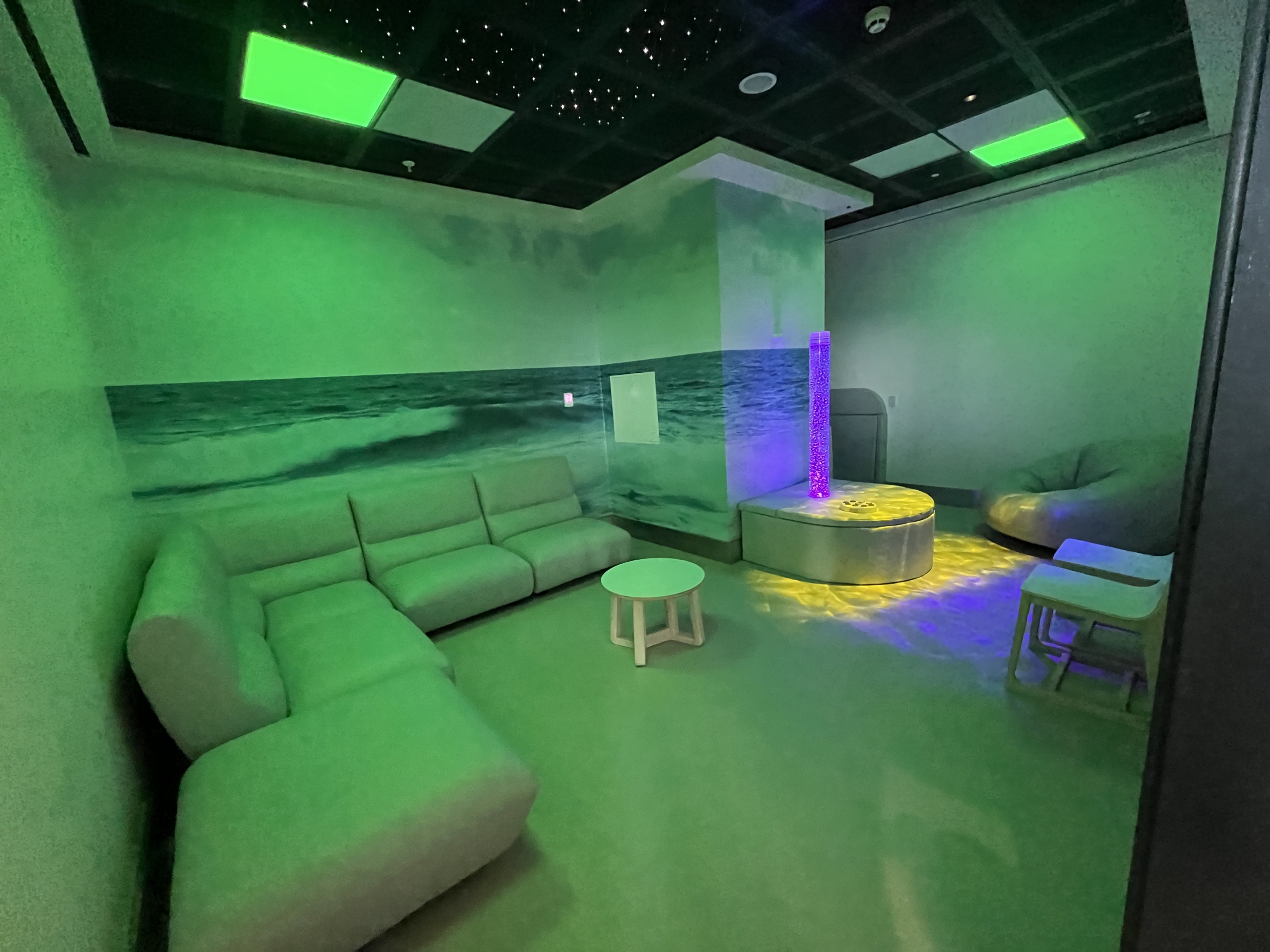 Manchester Airport hi-tech sensory zone in T2