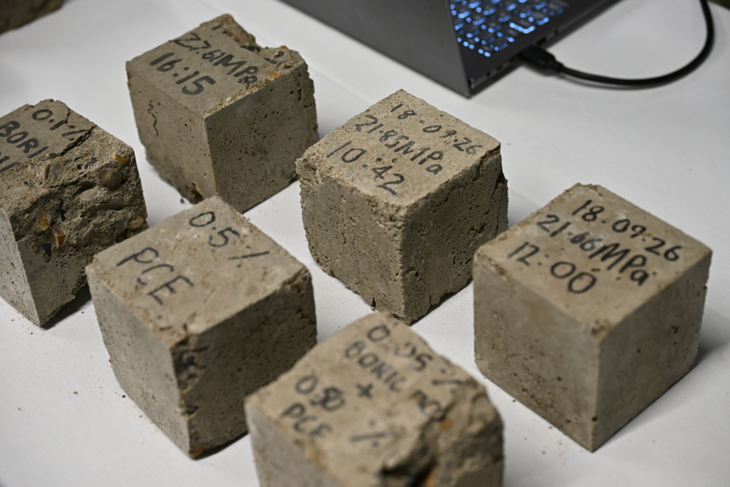 Concrete test cubes
