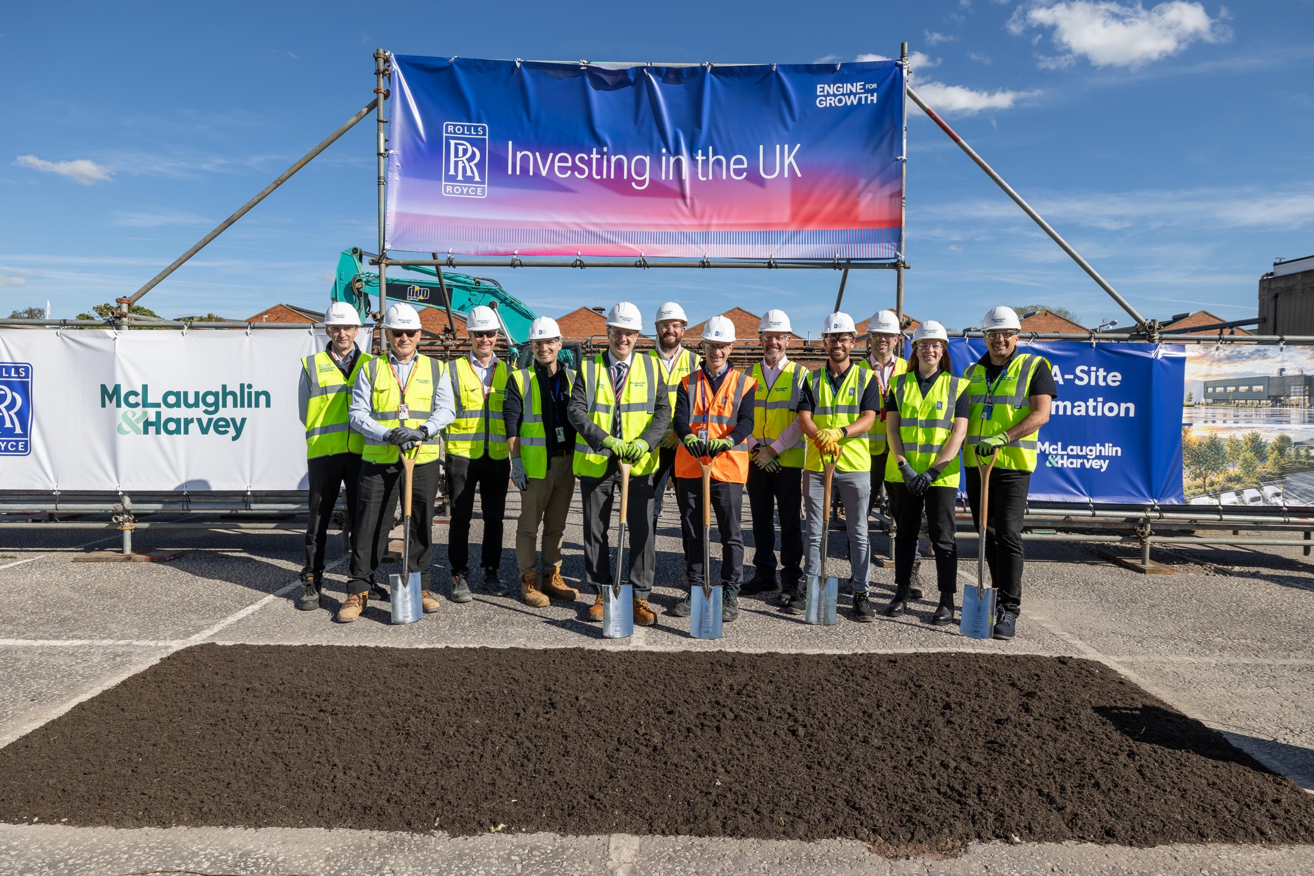 McLaughlin & Harvey breaks ground on Rolls-Royce Derby facility