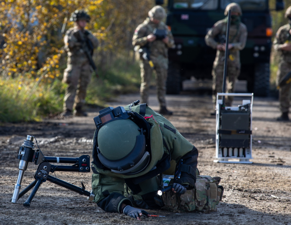Mine clearance and demining operations were a key theme of MES 2026. Image: MOD Crown Copyright/PO Phot Jim Gibson