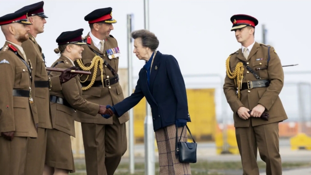HRH The Princess Royal opens British Army military dogs facilities at Kendrew Barracks in Rutland.
