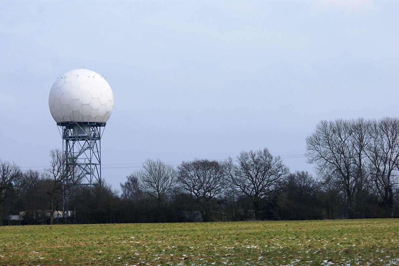 National Air Traffic Service radar dome at Bovingdon