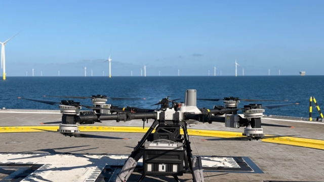 Skyports and Ørsted North Sea wind farm cargo drone trial
