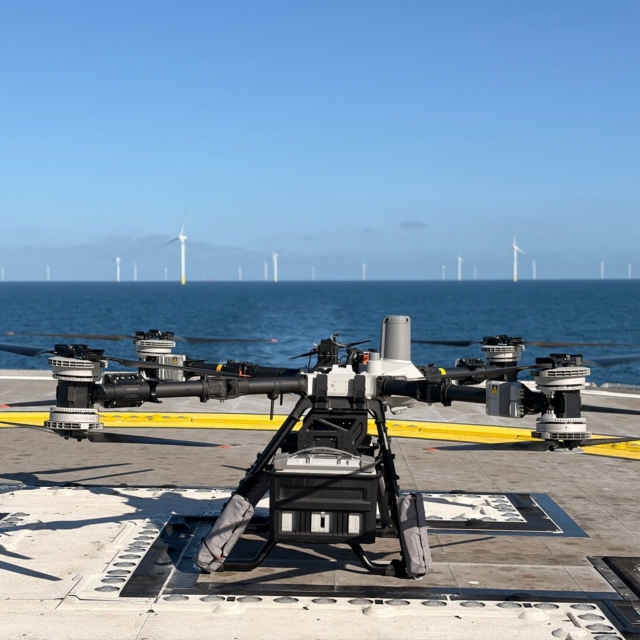 Skyports and Ørsted North Sea wind farm cargo drone trial