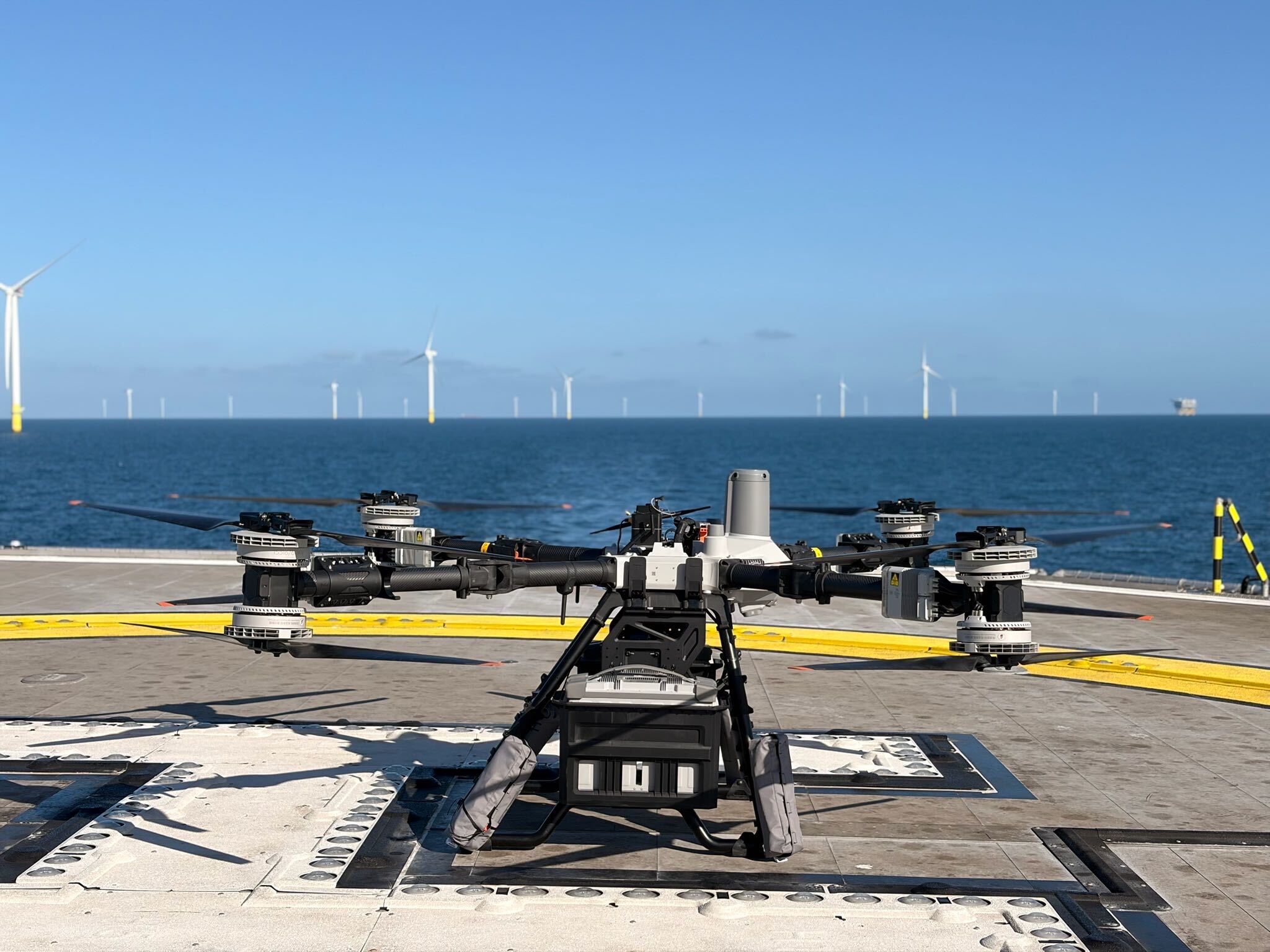 Skyports and Ørsted North Sea wind farm cargo drone trial