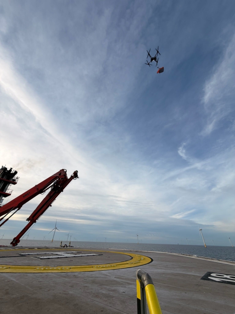 Skyports and Ørsted North Sea wind farm cargo drone trial