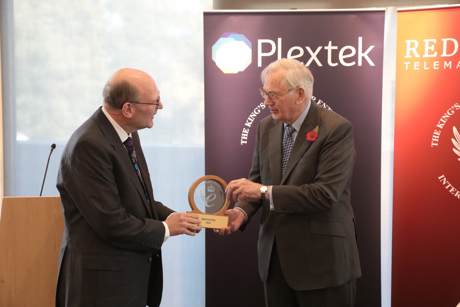 King’s Award for Enterprise in Innovation from His Royal Highness the Duke of Gloucester.