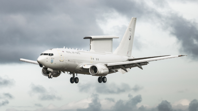 RAF Wedgetail test flying continues at Lossiemouth