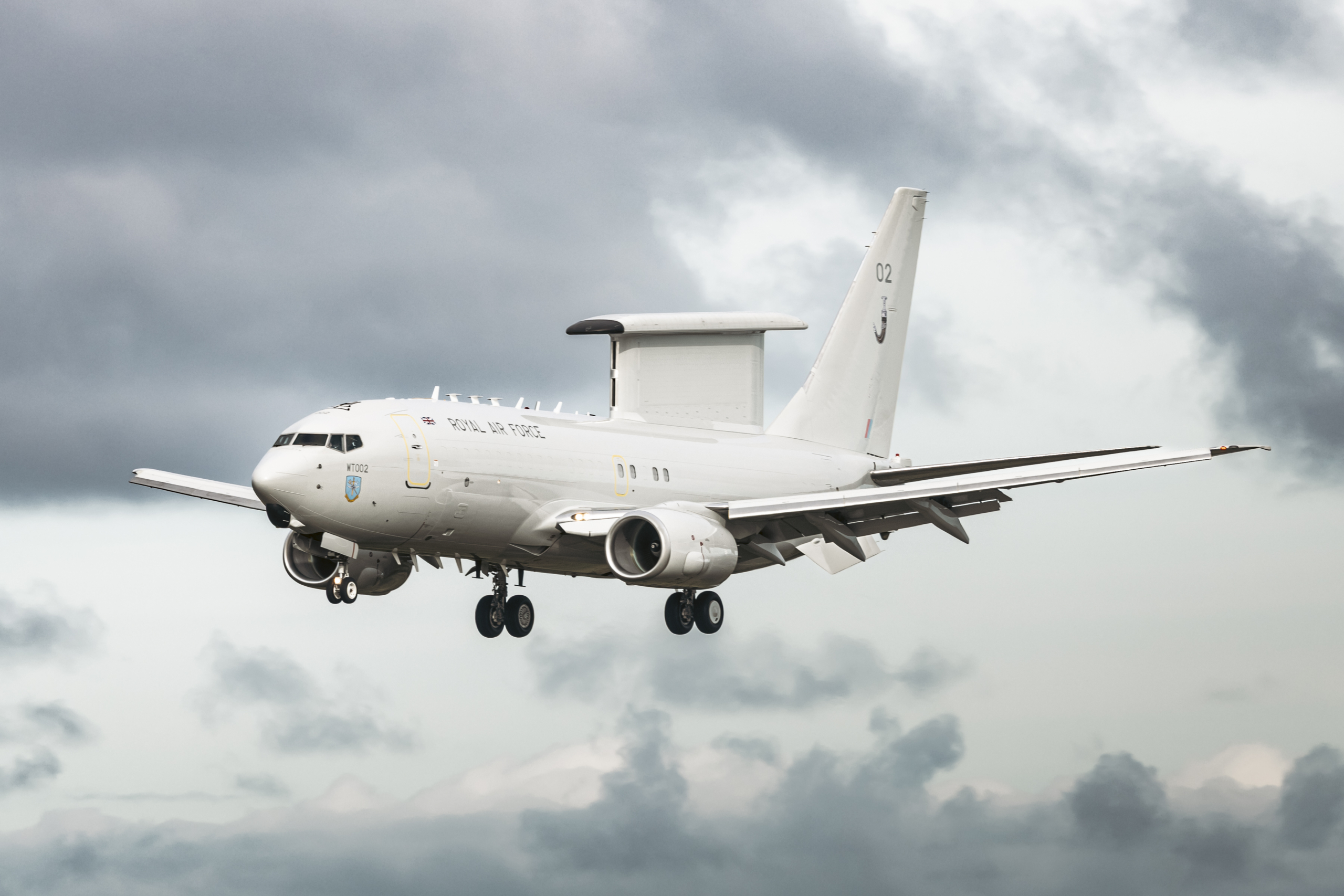 RAF Wedgetail test flying continues at Lossiemouth