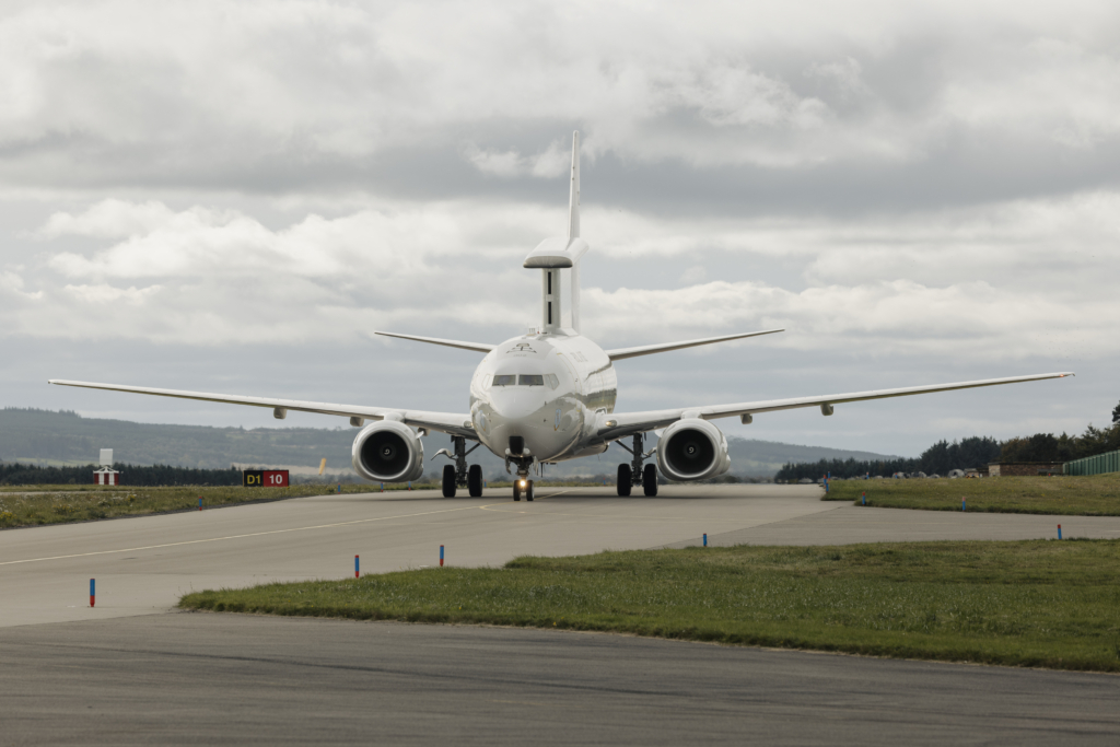 RAF Wedgetail testing continues at Lossiemouth.