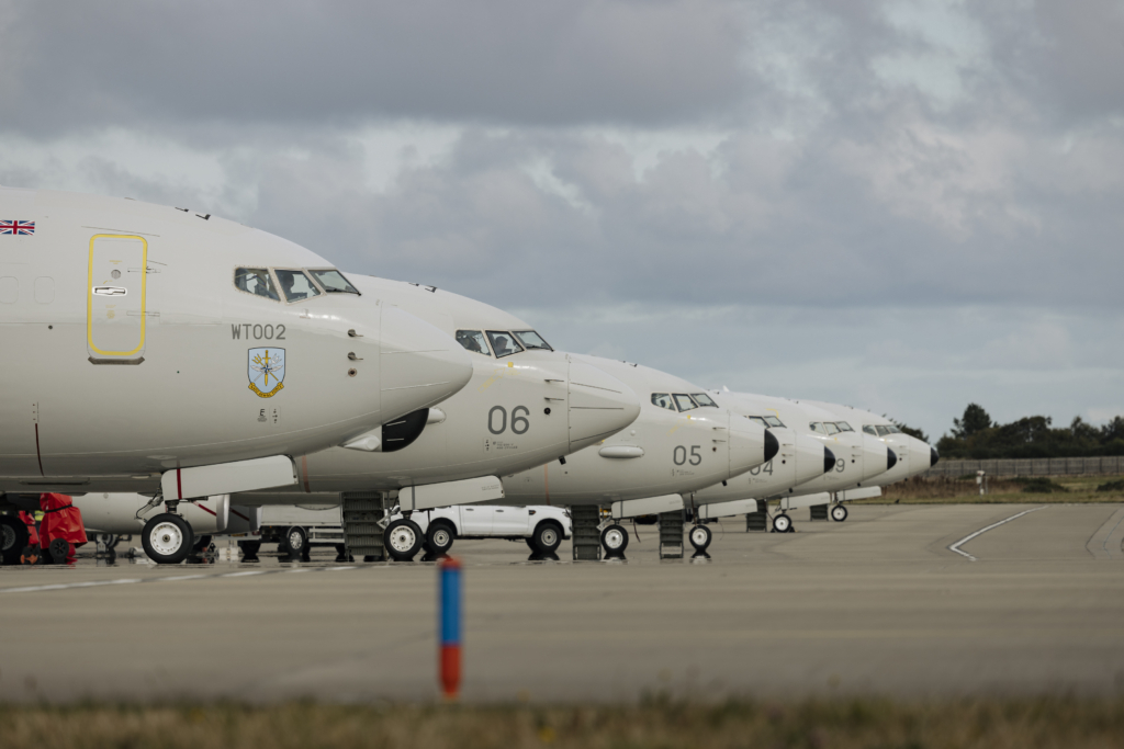 RAF Wedgetail testing continues at Lossiemouth with Poseidons