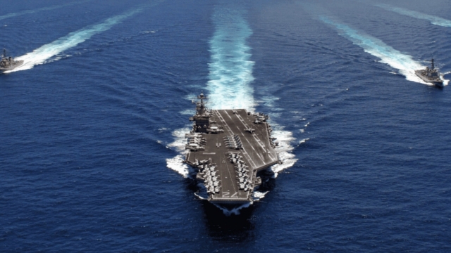 US Navy at sea.