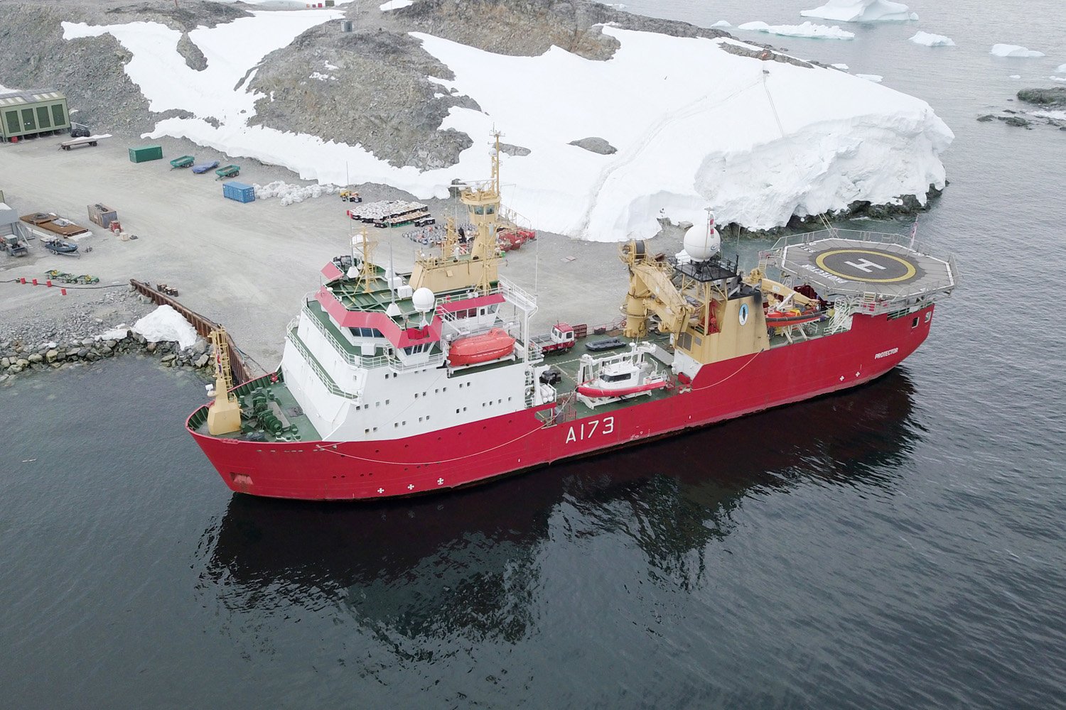 These are the voyages of HMS Protector , her 5 year deployment, to explore the Antarctica in support of UK interests
