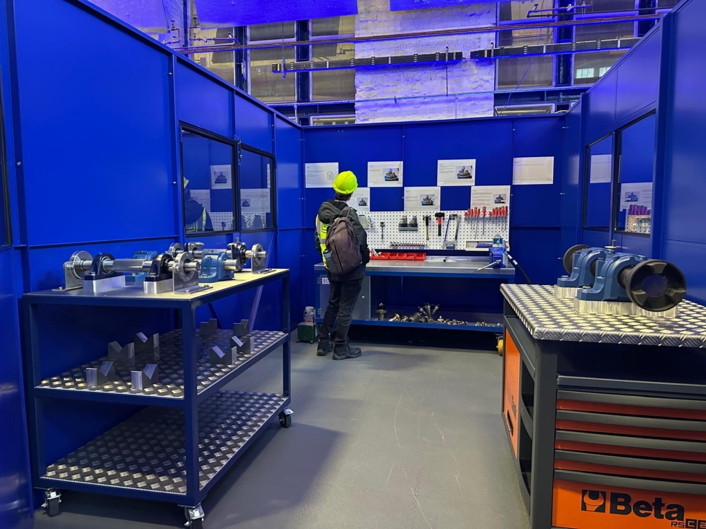 Babcock Skills Centre inside showing a side room with person