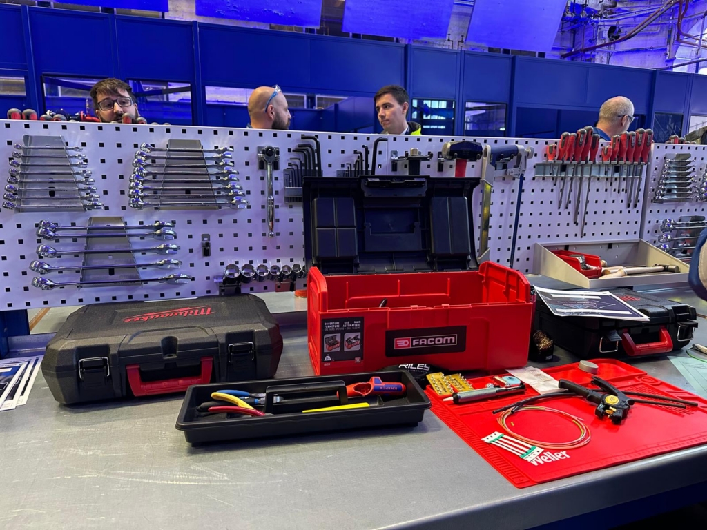 Tools on the bench at Babcock's new skills centre